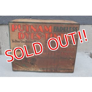 画像: dp-251008-12 MONROE CHEMICAL COMPANY 1930's PUTNAM DYES-TINTS DISPLAY RACK