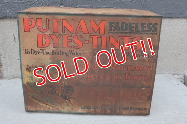 画像1: dp-251008-12 MONROE CHEMICAL COMPANY 1930's PUTNAM DYES-TINTS DISPLAY RACK