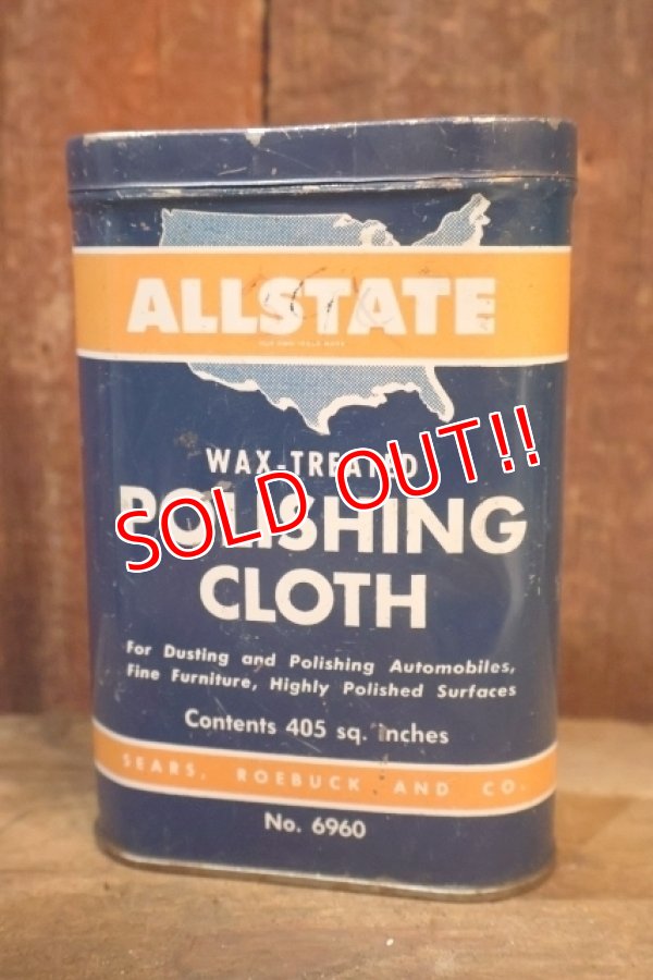 画像1: dp-251008-87 ALLSTATE WAX-TREATED POLISHING CLOTH CAN