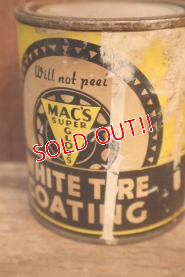画像2: dp-251008-87 MAC'S SUPER GLOSS COMPANY / WHITE TIRE COATING CAN