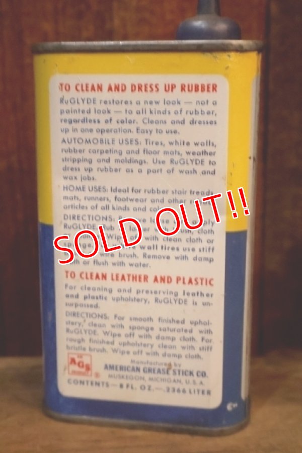 画像3: dp-251008-87 AMERICAN GREASE STICK CO. / RU-GLYDE RUBBER CLEANER HANDY CAN