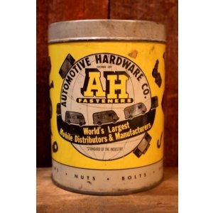 画像: dp-251010-11 AUTOMOTIVE HARDWARE CO. 1940's-1950's AH FASTENERS TIN CAN (C)