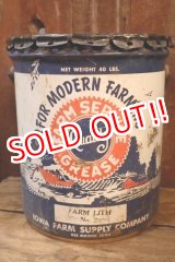 画像: dp-251008-86 IOWA FARM SUPPLY COMPANY 1950's FARM SERVICE GREASE 40 LBS. CAN