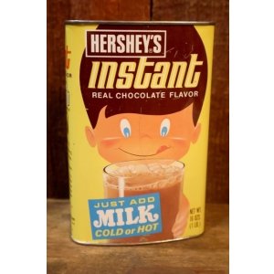 画像: dp-251010-08 HERSHEY'S / 1970's Instant Real Chocolate Flavor Tin Can