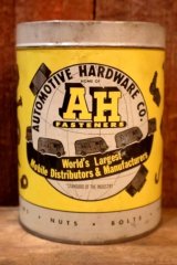 画像: dp-251010-09 AUTOMOTIVE HARDWARE CO. 1940's-1950's AH FASTENERS TIN CAN (A)