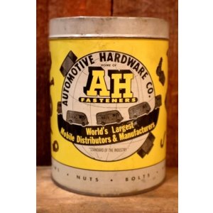 画像: dp-251010-09 AUTOMOTIVE HARDWARE CO. 1940's-1950's AH FASTENERS TIN CAN (A)