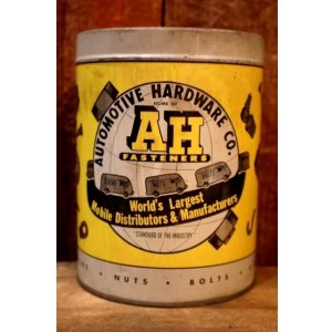 画像: dp-251010-10 AUTOMOTIVE HARDWARE CO. 1940's-1950's AH FASTENERS TIN CAN (B)