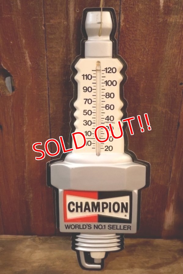 画像1: dp-251008-49 CHAMPION SPARK PLUGS 1960's-1970's Thermometer