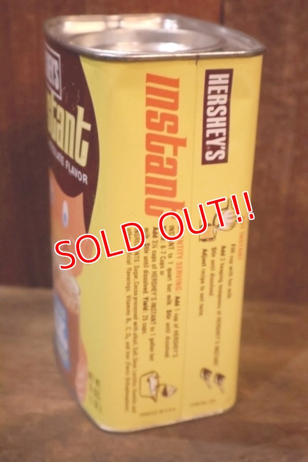 画像4: dp-251010-08 HERSHEY'S / 1970's Instant Real Chocolate Flavor Tin Can