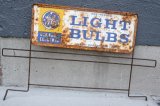 画像: dp-251008-08 GENERAL ELECTRIC 1960's-1970's LIGHT BULBS W-sided Metal Sign