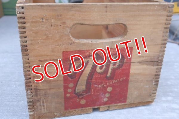 画像9: dp-251010-02 7 Up 1950's Wood Box