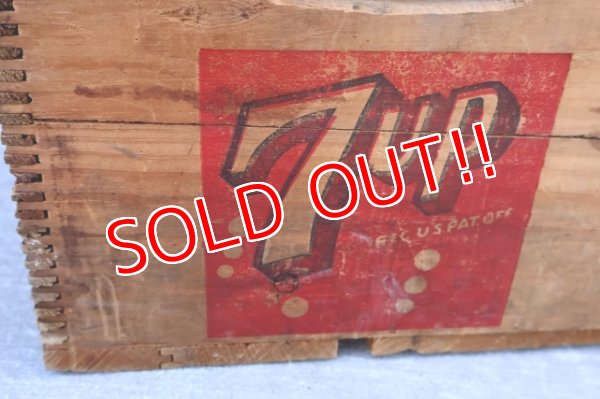 画像10: dp-251010-02 7 Up 1950's Wood Box