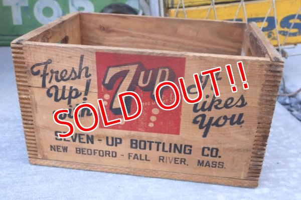 画像1: dp-251010-02 7 Up 1950's Wood Box