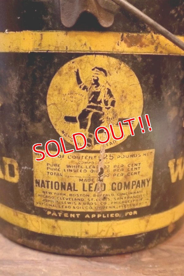 画像1: dp-251010-05 NATIONAL LEAD COMPANY / DUTCH BOY WHITE LEAD 1950's-1960's BUCKET