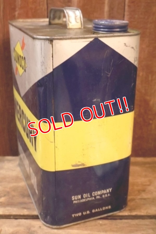 画像4: dp-251008-87 SUNOCO MERCURY MOTOR OIL 2 U.S. GALLONS CAN