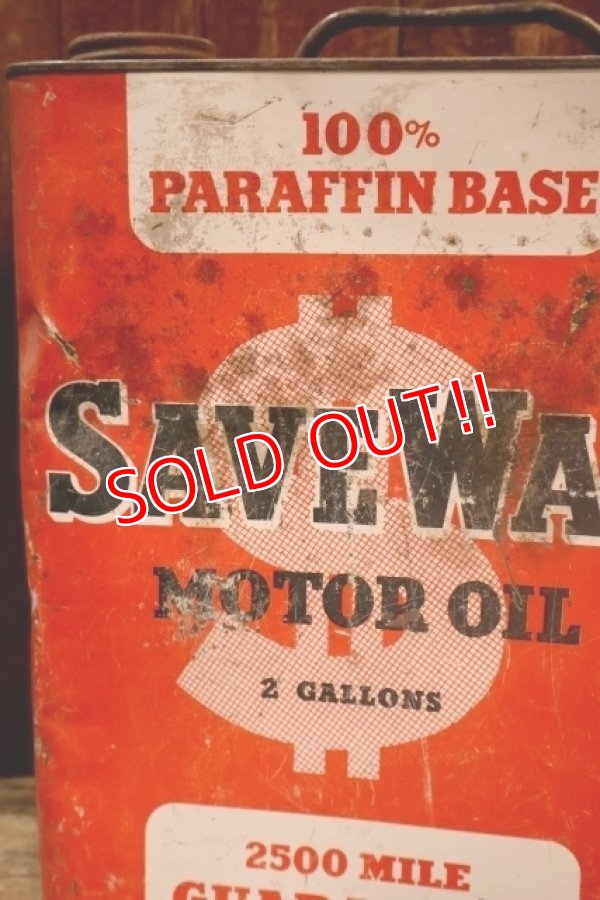 画像2: dp-251008-87 SAVE WAY MOTOR OIL 2 U.S. GALLONS CAN