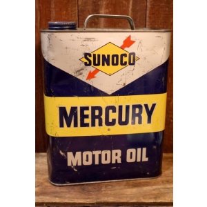 画像: dp-251008-87 SUNOCO MERCURY MOTOR OIL 2 U.S. GALLONS CAN