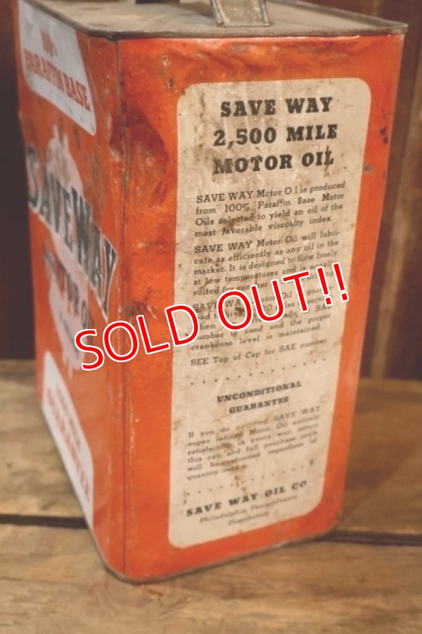 画像6: dp-251008-87 SAVE WAY MOTOR OIL 2 U.S. GALLONS CAN