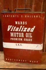 画像: dp-251008-87 WARDS Vitalized MOTOR OIL 2 U.S. GALLONS CAN
