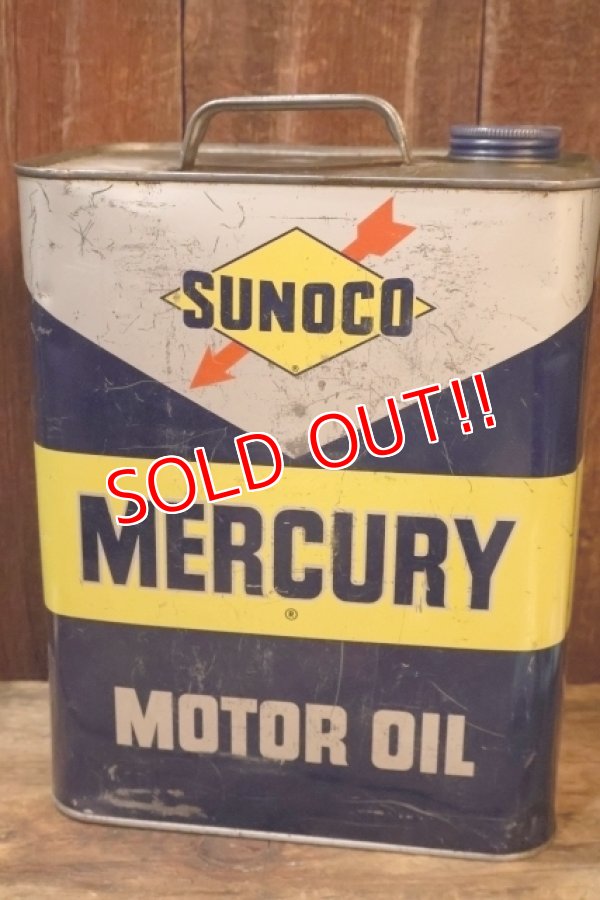 画像3: dp-251008-87 SUNOCO MERCURY MOTOR OIL 2 U.S. GALLONS CAN