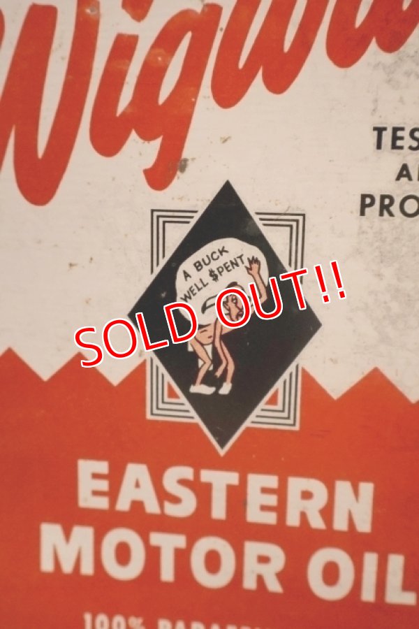 画像2: dp-251008-87 Wigwam EASTERN MOTOR OIL 2 U.S. GALLONS CAN