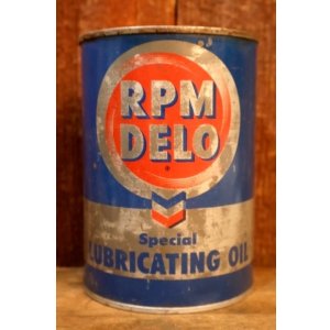 画像: dp-251008-87 RPM DELO 1950's Special LUBRICATING OIL ONE QUART CAN