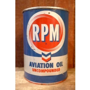 画像: dp-251008-87 RPM 1950's AVITATION OIL INCOMPOUNDED ONE QUART CAN