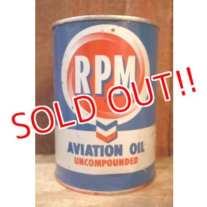 画像: dp-251008-87 RPM 1950's AVITATION OIL INCOMPOUNDED ONE QUART CAN