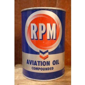 画像: dp-251008-87 RPM 1950's AVITATION OIL COMPOUNDED ONE QUART CAN