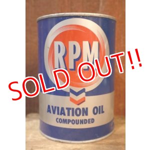 画像: dp-251008-87 RPM 1950's AVITATION OIL COMPOUNDED ONE QUART CAN