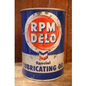 画像: dp-251008-87 RPM DELO 1950's Special LUBRICATING OIL ONE QUART CAN