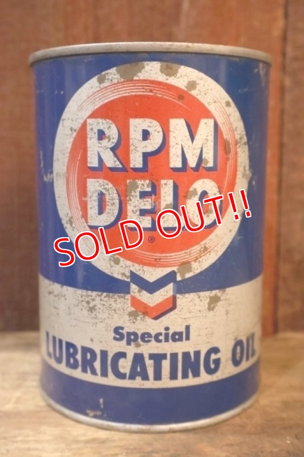 画像1: dp-251008-87 RPM DELO 1950's Special LUBRICATING OIL ONE QUART CAN