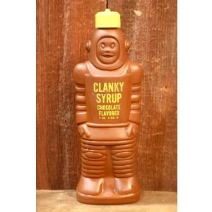 画像: ct-251010-03 FAMILY FOODS INC. 1964 CLANKY SYLUP CHOCOLATE FLAVER BOTTLE