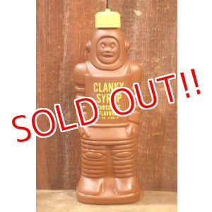 画像: ct-251010-03 FAMILY FOODS INC. 1964 CLANKY SYLUP CHOCOLATE FLAVER BOTTLE