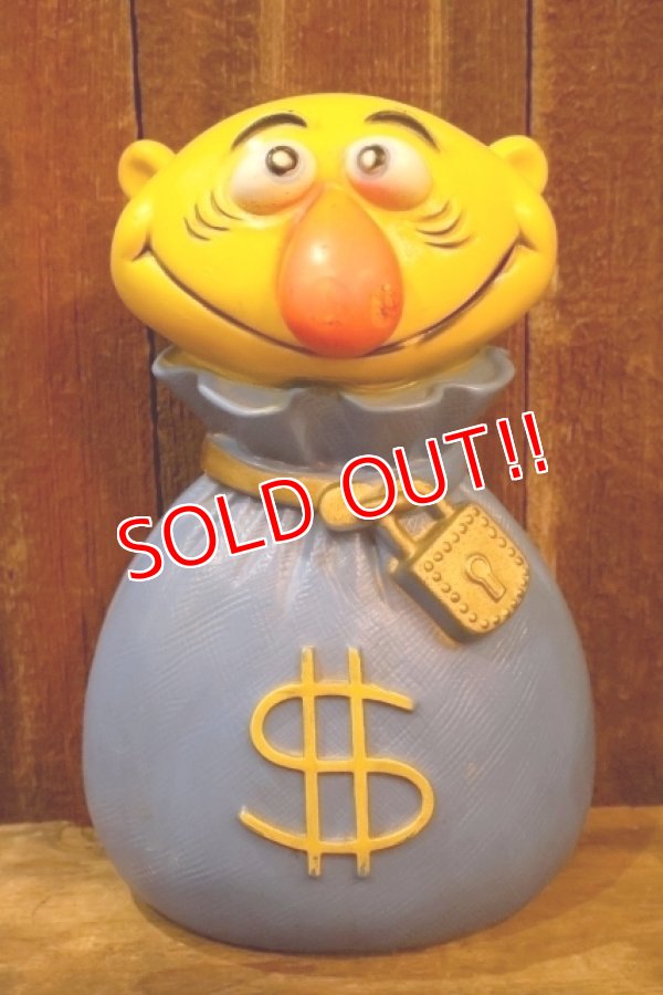 画像1: ct-251105-50 PLAY PAL PLASTIC. 1971 "Mr. Moneybags" Coin Bank