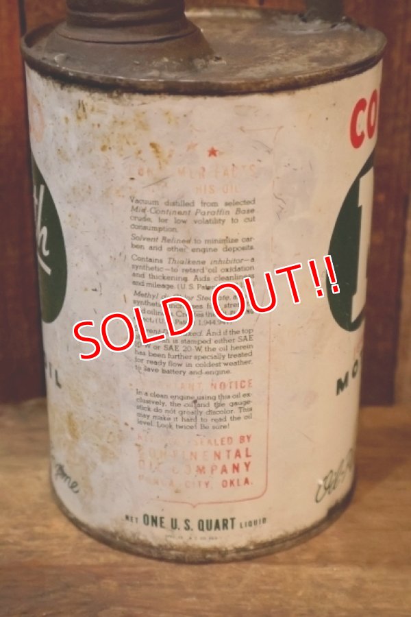 画像4: dp-251008-87 CONOCO 1940's N th MOTOR OIL ONE U.S. QUART CAN