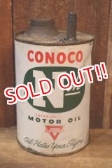 画像: dp-251008-87 CONOCO 1940's N th MOTOR OIL ONE U.S. QUART CAN