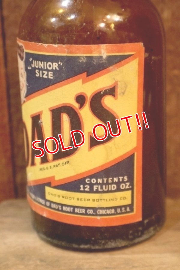 画像3: dp-251105-01 DAD'S ROOT BEER / 1950's "JUNIOR SIZE" 12 FLUID OZ. BOTTLE
