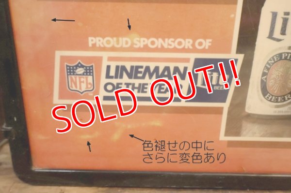 画像3: dp-251008-11 New England Patriots × Lite Beer 1980's-1990's Plastic Sign