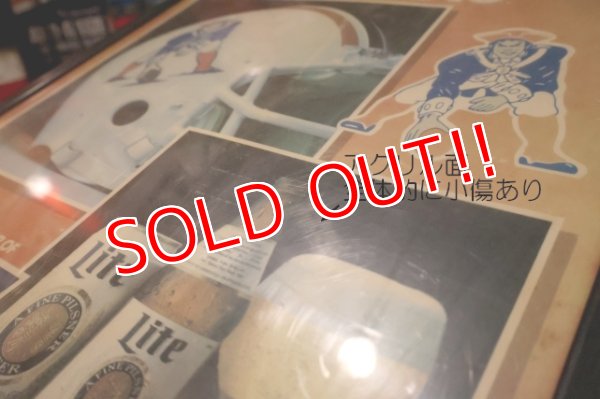 画像18: dp-251008-11 New England Patriots × Lite Beer 1980's-1990's Plastic Sign