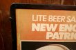 画像8: dp-251008-11 New England Patriots × Lite Beer 1980's-1990's Plastic Sign