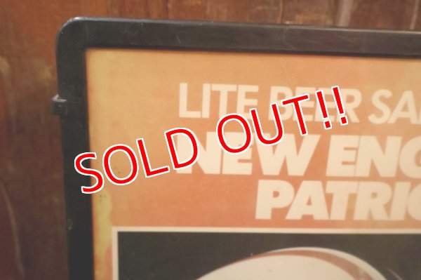 画像8: dp-251008-11 New England Patriots × Lite Beer 1980's-1990's Plastic Sign