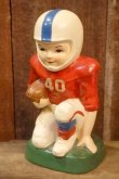 画像1: dp-251105-33 Sears 1970's Chalk Ware Football Player Coin Bank