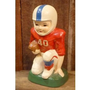 画像: dp-251105-33 Sears 1970's Chalk Ware Football Player Coin Bank