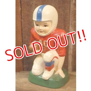 画像: dp-251105-33 Sears 1970's Chalk Ware Football Player Coin Bank