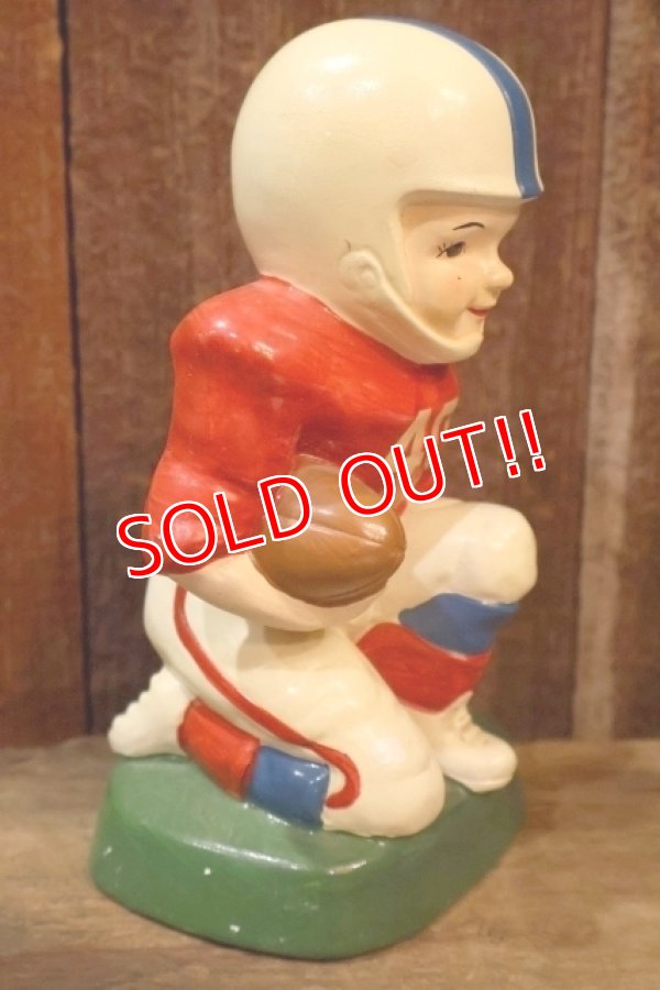 画像3: dp-251105-33 Sears 1970's Chalk Ware Football Player Coin Bank