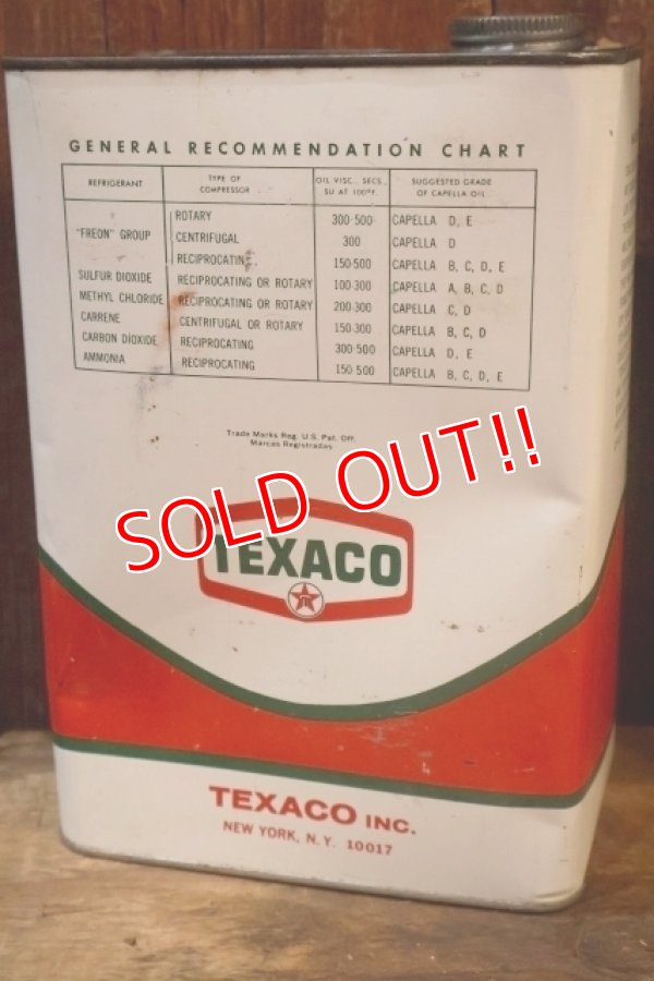 画像3: dp-251008-87 TEXACO 1970's CAPELLA OIL ONE U.S. GALLON CAN