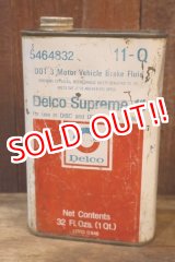 画像: dp-251008-87 Delco Supreme 11 Motor Vehicle Brake Fluid One U.S. Quart Can