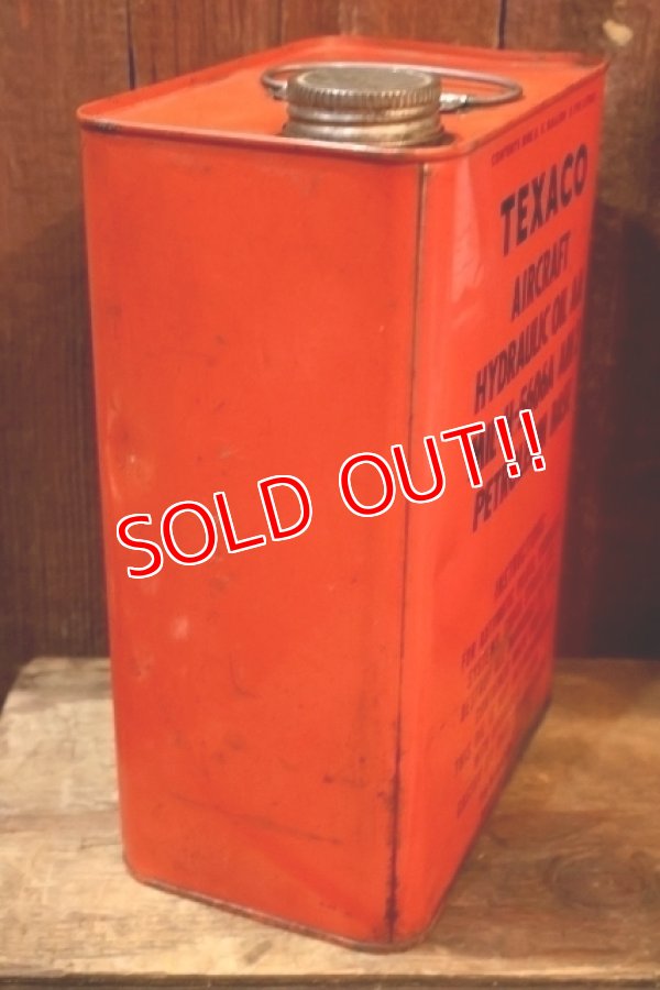 画像5: dp-251008-72 TEXACO AIRCRAFT HYDRAULIC OIL ONE U.S. GALLON CAN