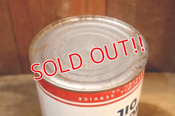 画像6: dp-251008-87 TIDEWATER OIL SERVICE 1950's MOTOR OIL ONE U.S. QUART CAN